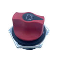 High voltage car battery isolation switch with knob